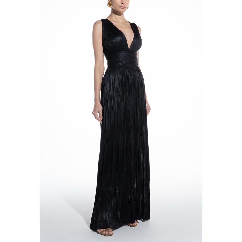 Maria Lucia Hohan Kim black silk gown dress NWOT 8